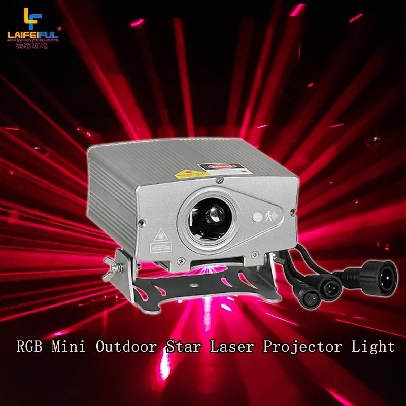 mini 2W rgb star laser waterproof IP65 outdoor starry sky laser trees luminous lights 2000mw