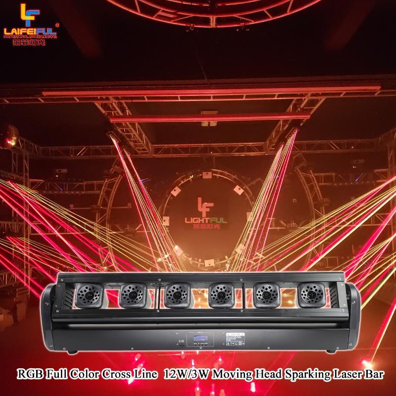 Lightful Professional night club laser light bar 6x2w full color laser bar moving head dj beam lazer lights