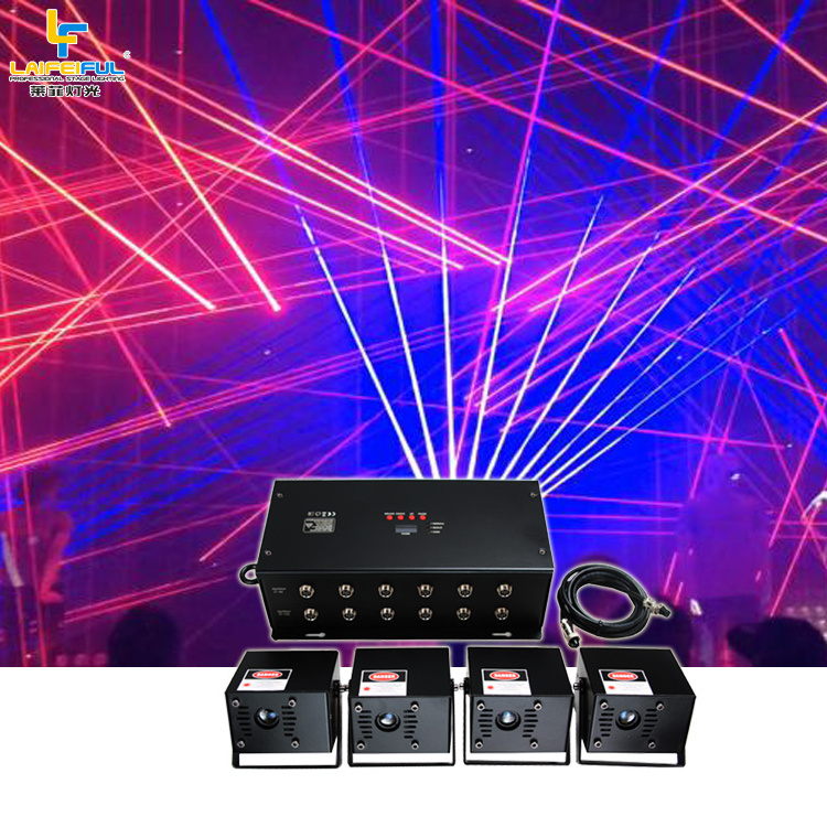 Professional led single beam red 500mw green 100mw blue 500mw laser beam show system full color dmx 3in1 laser pointer