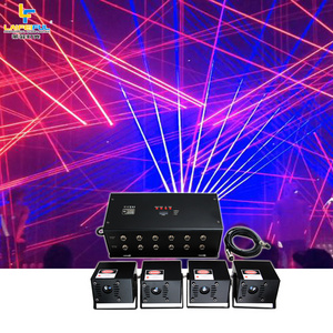 Professional led single beam red 500mw green 100mw blue 500mw laser beam show system full color dmx 3in1 laser pointer