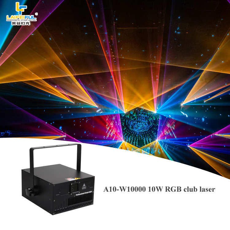 Lightful Laser 10W 40Kpps Rgb Animation Laser Light With Emergency Stop System