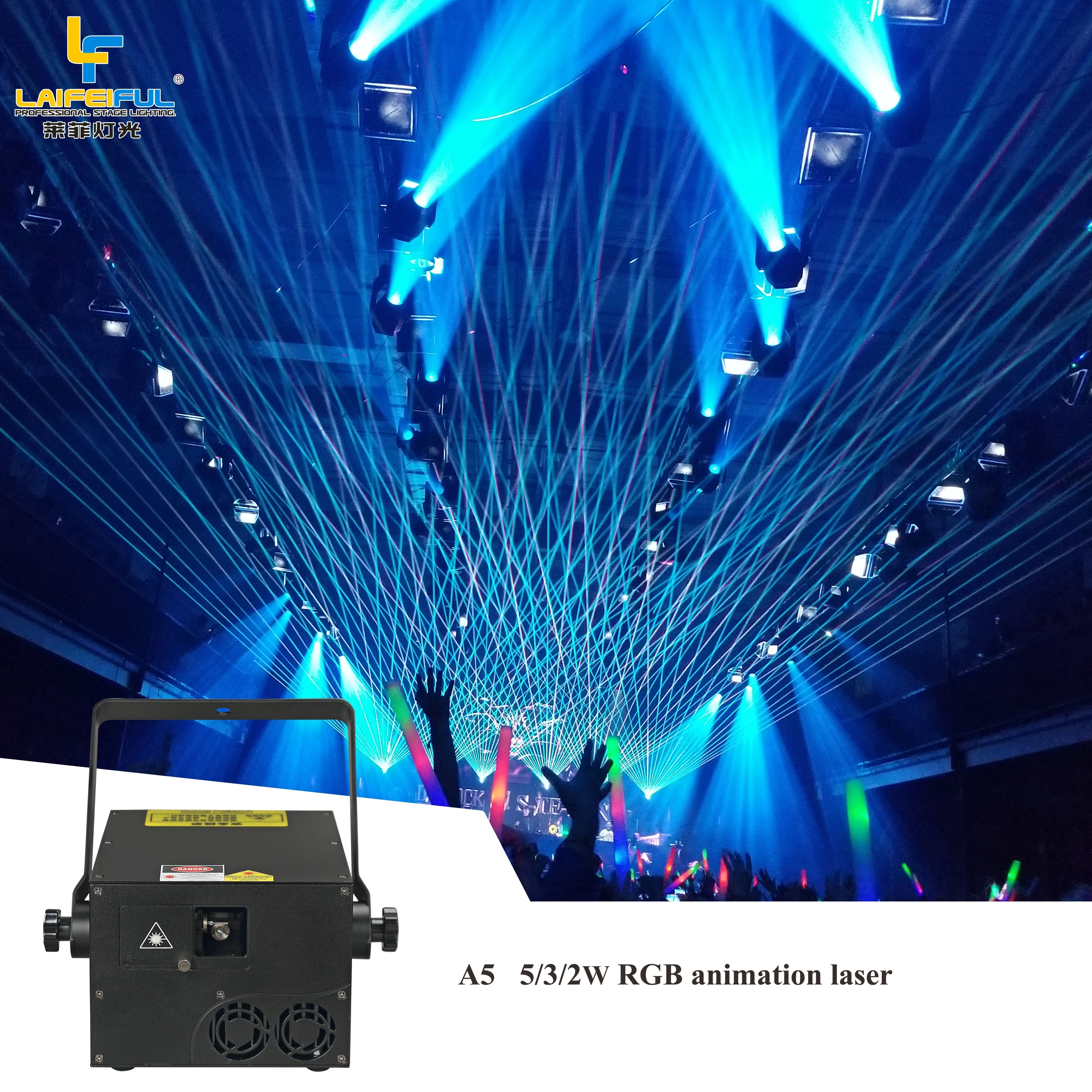 5 Watt Dmx Stage Laser Light Rgb 50 30 Nightclub Cheap 5W Ilda Lazer Rgb 5 Watt Dmx Stage Laser Light for Dj Disco Nigh -20 - 40