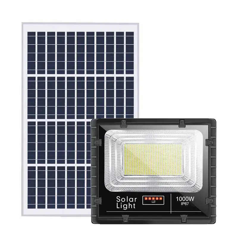 1000W Solar Power Outdoor Lamp Radar Sensor Remote Ip65 Waterproof 100W 200W 300W 500W Led Solar Flood Light