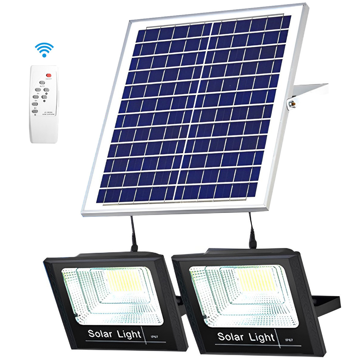 Solar Flood Light High Brightness Sensor Solar Wall Light with Remote Control Outdoor Split Solar Panel Lamp Solar Spotlight