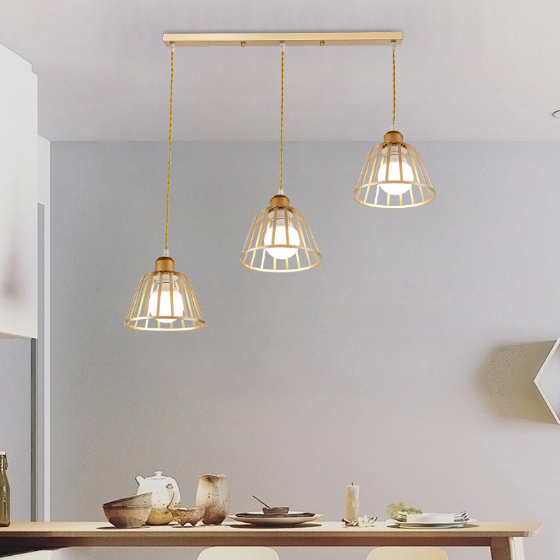 3 lamp industrial metal bowl shape Ceiling E27 Hanging Light Fixture Chandelier for kitchen island bedroom living room