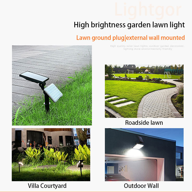 Solar outdoor decorative lights wall hanging patio lighting garden shine tree landscape insert ground lawn lamp