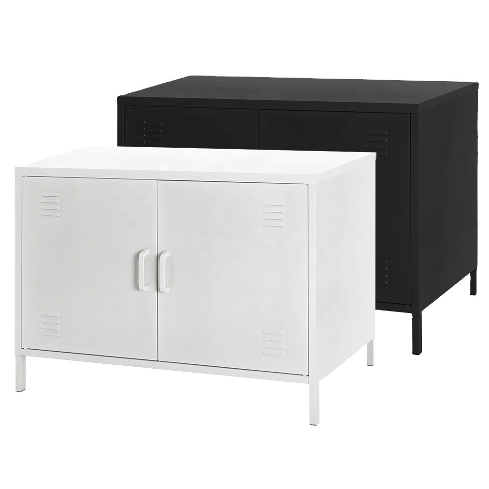 Steel TV Unit cabinets modern tv Storage and coffee table with drawer for living room furniture Metal Organizer