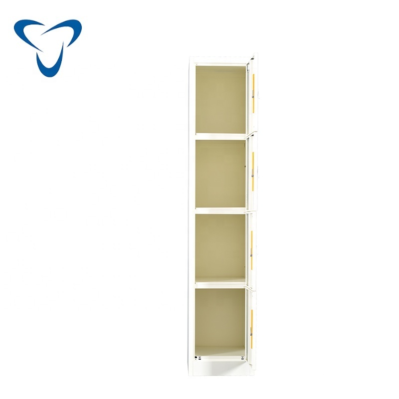 Tall Changing Room Metal Staff Wardrobe Hanging Clothes storage locker Steel 2 door Customized clothes Closet cabinet