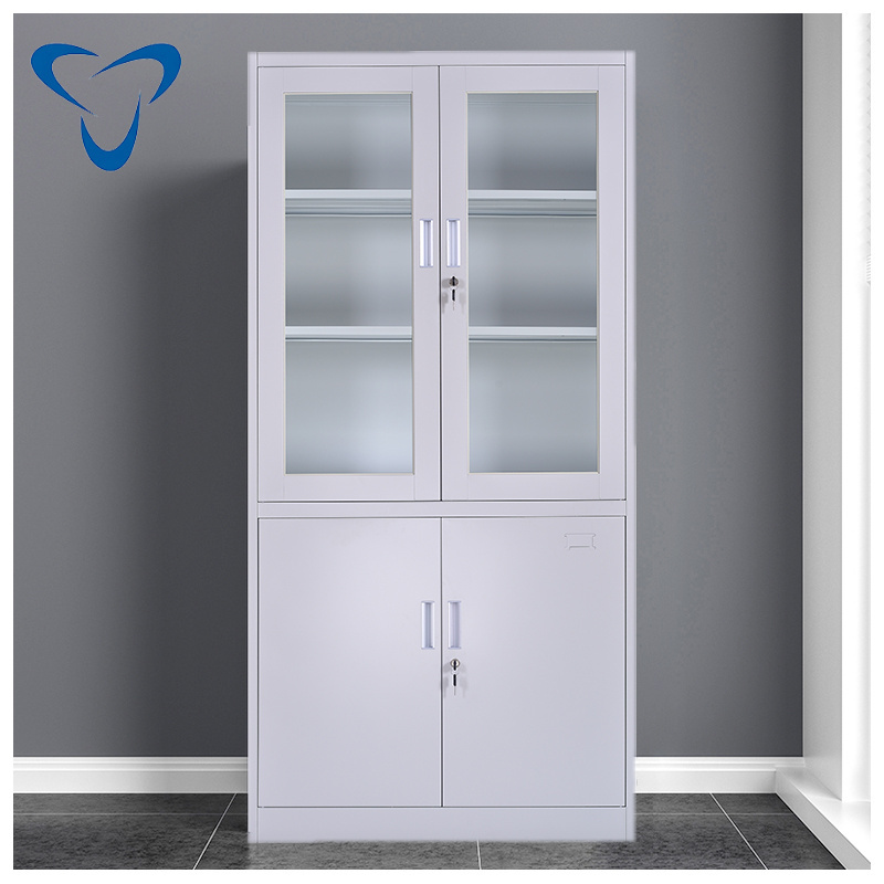 Swing doors wardrobe steel storage cabinet metal clothes locker for locker room metal closet