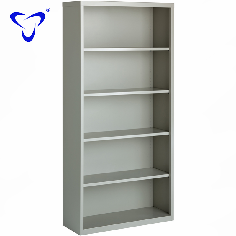 adjustable shelves Modern Library Bookcase  Book Storage Cabinet metal Open Shelf File Cabinet Without door open  shelf cabinet