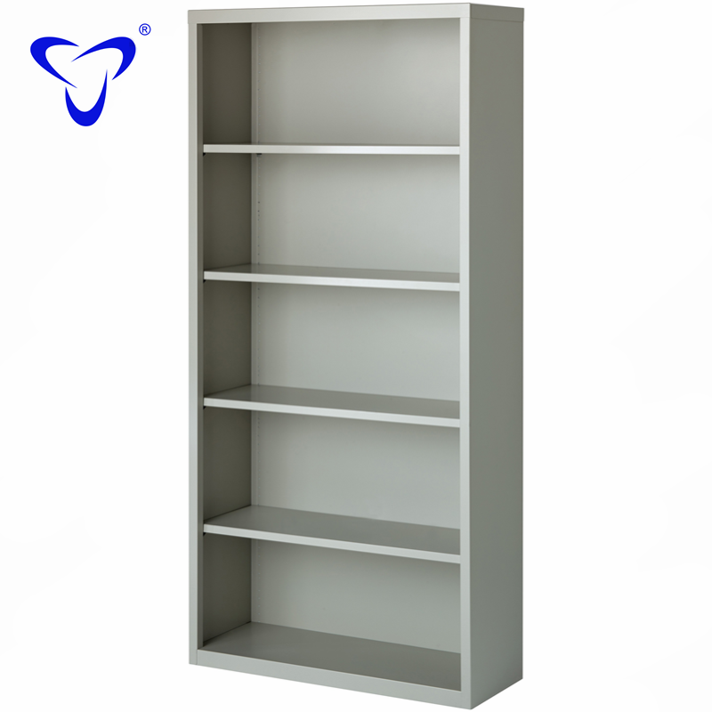 adjustable shelves Modern Library Bookcase  Book Storage Cabinet metal Open Shelf File Cabinet Without door open  shelf cabinet