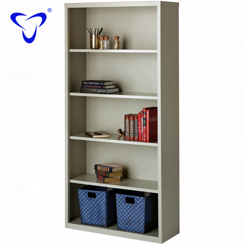 adjustable shelves Modern Library Bookcase  Book Storage Cabinet metal Open Shelf File Cabinet Without door open  shelf cabinet