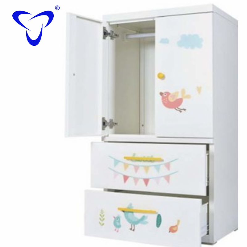 High quality modern  kids wardrobe cabinet steel bedroom storage closet wardrobe designs