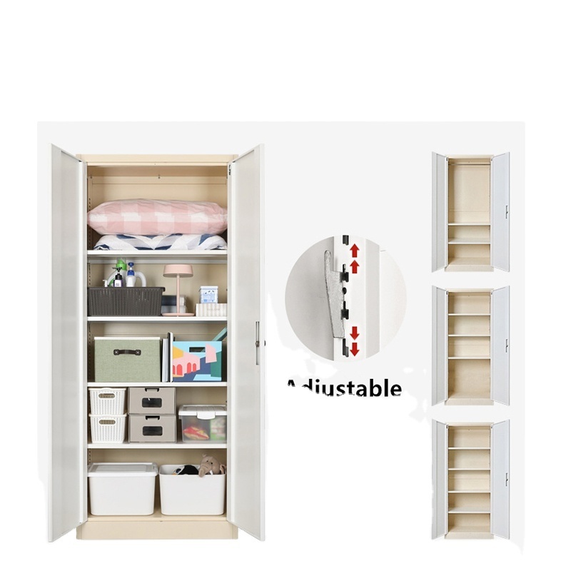 Metal wardrobe household steel printing balcony storage storage sliding door bedding dormitory changing locker