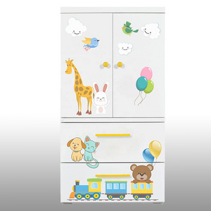 Home Living Room Furniture Locker Metal Door Wardrobe Children's Room Toys Clothes Steel Storage Cabinet