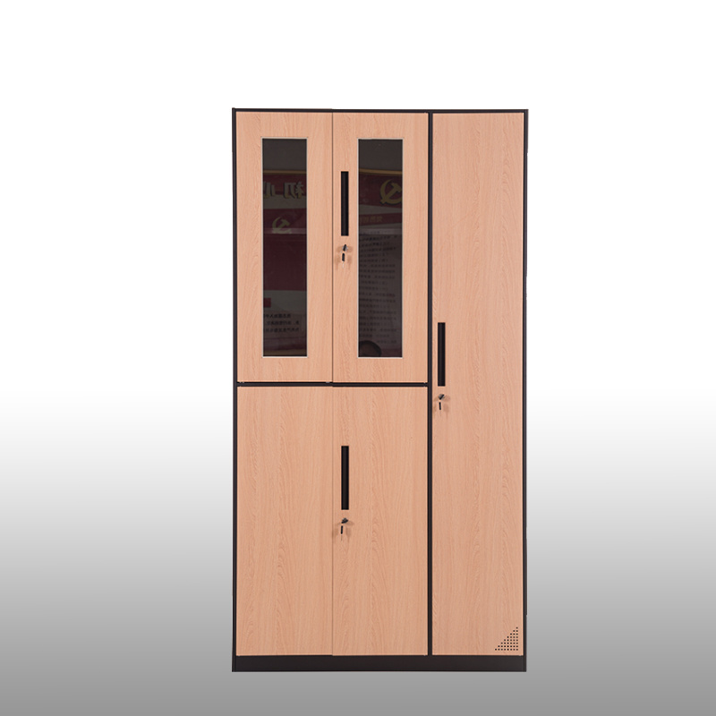 Swing doors wardrobe steel storage cabinet metal clothes locker for locker room metal closet