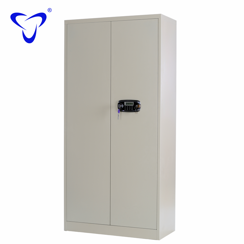 steel 2 swing door storage cabinet/metal medicine cabinet /book cupboard filing cabinet with digital locks