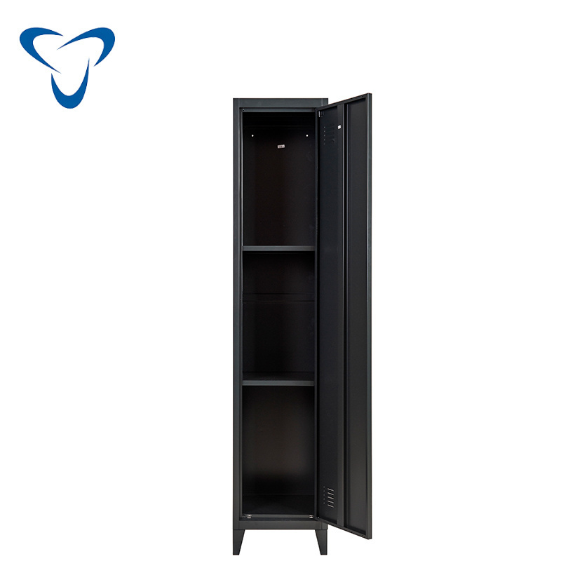 Luoyang Professional manufacturer Single Door Steel Wardrobe cabinet Staff Work Clothes Locker Storage School closet Cabinet