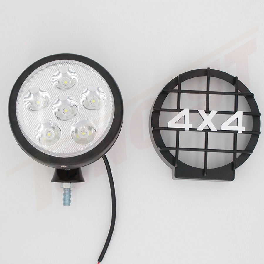 Super Bright 12V 24V 6 Inch 30W Font Bumper Dome LED Driving Light For Offroad 4*4 SUV Car ATV UTV