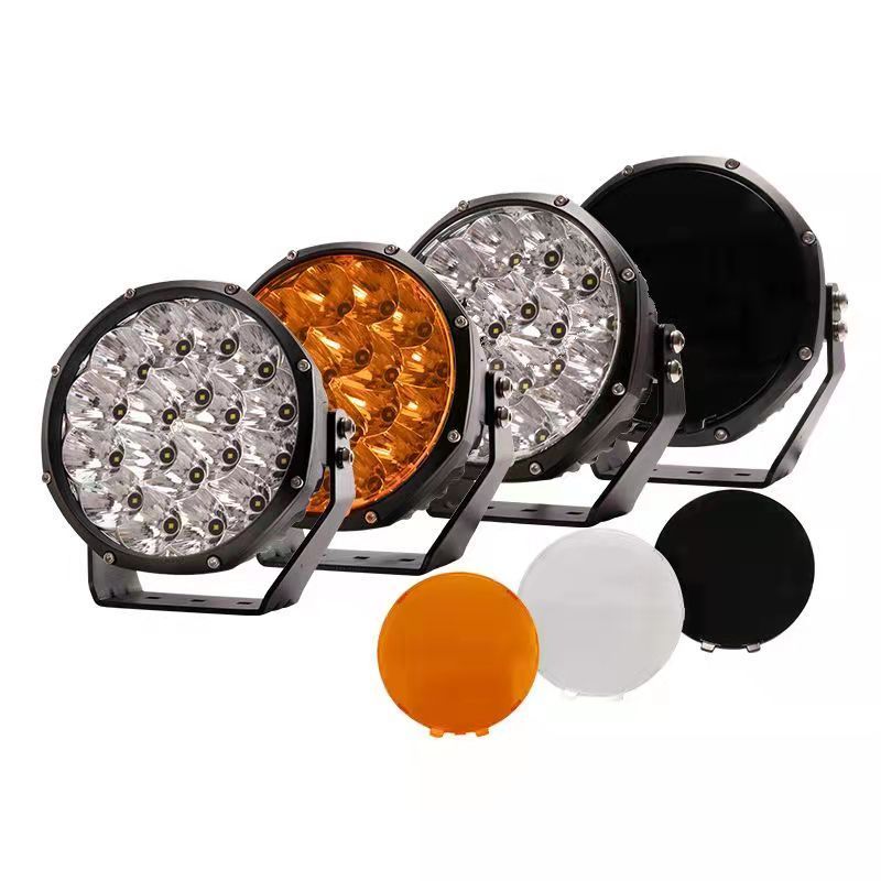 High Power 10000LM Super Bright Round Led Driving Light Offroad 0sram Spotlight 4x4 7