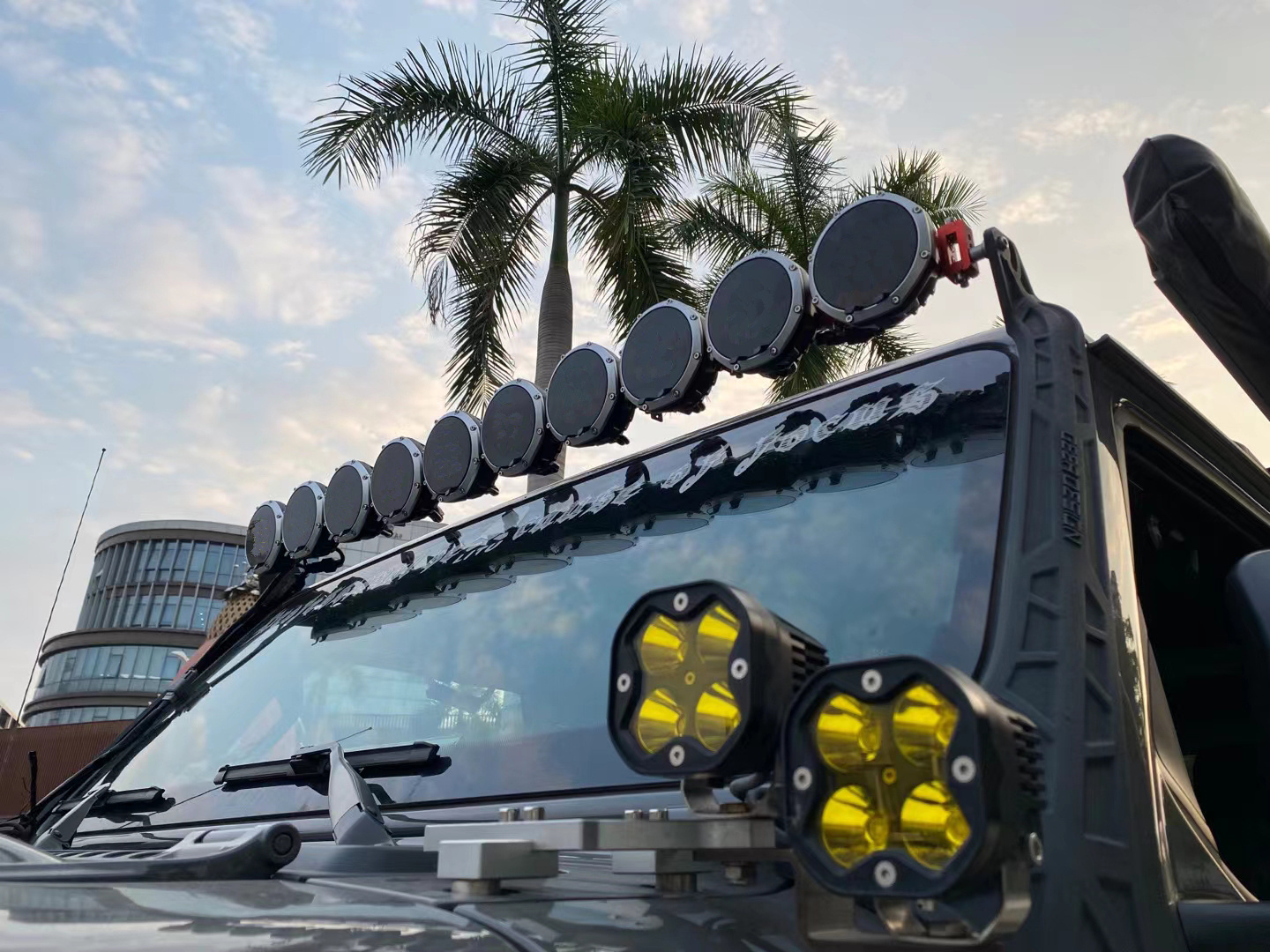 1500M Spot Overhead Led Headlight Bar 4x4 Hilites Pro6  Offroad Led light bar for JEEP Bronco 2022 Trucks UTV