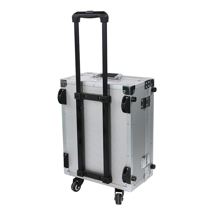 OEM High Quality Aluminum Tool Case Equipment Case Tool Organizer Hard Case with Trolley Roller