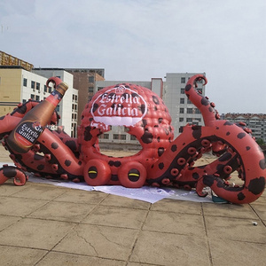 Ocean Event Inflatable Octopus Customized 12m Giant Octopus DJ Booth Inflatable For Stage L1109