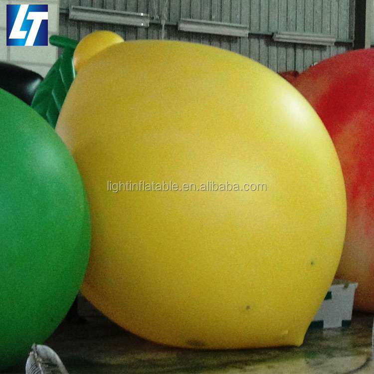 Giant led light fruit inflatable mango balloon for advertising