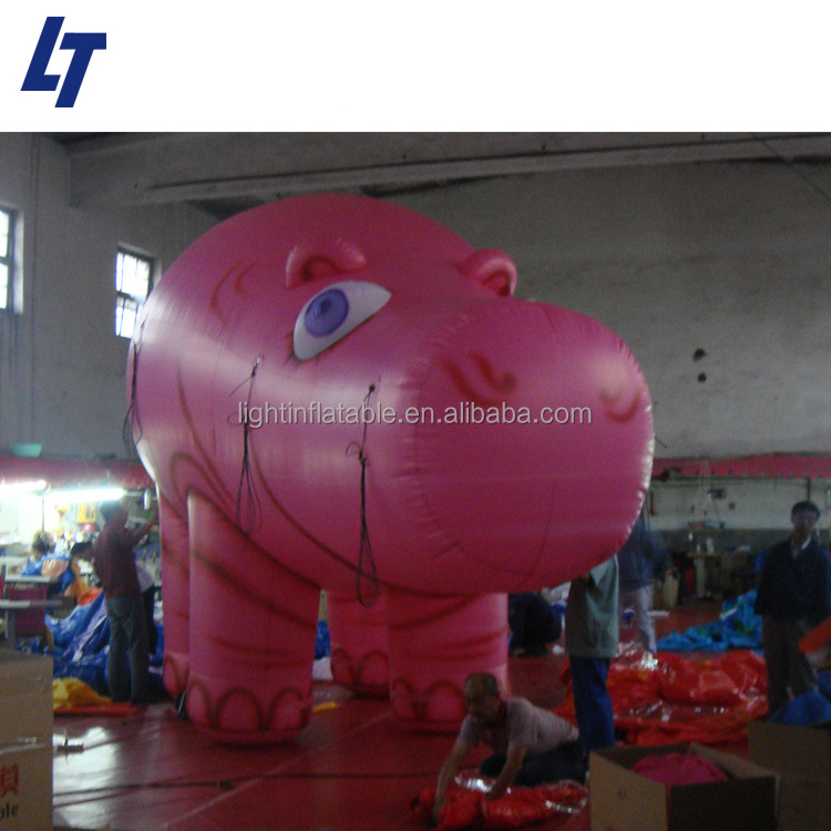 High quality led light large customize giant golden Christmas decoration inflatable pig