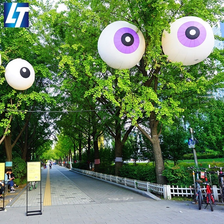 Hanging event advertising inflatable eyeball costume for decoration