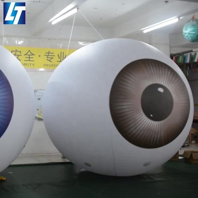 Hanging event advertising inflatable eyeball costume for decoration