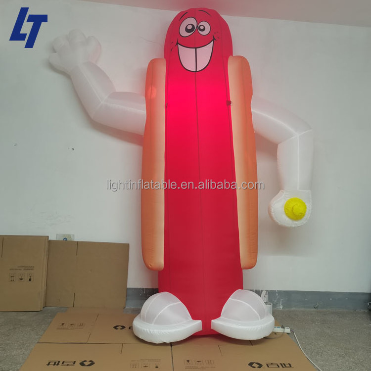 Light Blow up hot dog balloon Attractive simulated hot dogs Inflated food costume H902