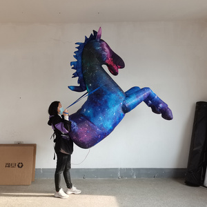 High quality led light large customize rocking giant inflatable horse