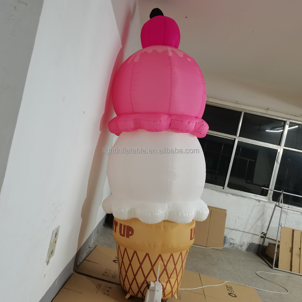 Light Durable inflated ice cream Restaurant blow up inflated balloon  H913 Ice cream inflatable