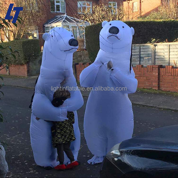 Light Cartoon blow up bear costume Giant inflatable polar bears Giant costume bear H779