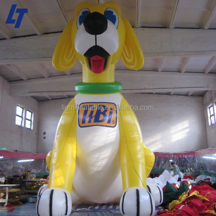 High quality led light giant sexy husky fire inflatable dog for advertising