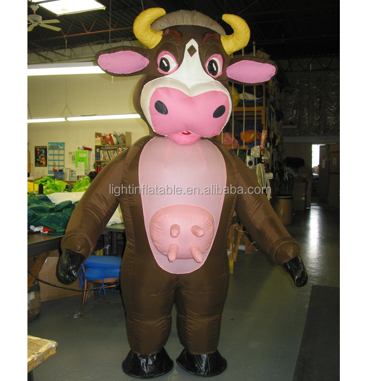 Light Attractive dairy cattle cartoon Giant inflatable adornment Inflatable advertising H518