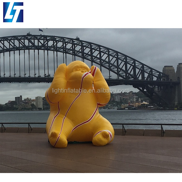 Customized giant decoration inflatable gorilla costume for advertising