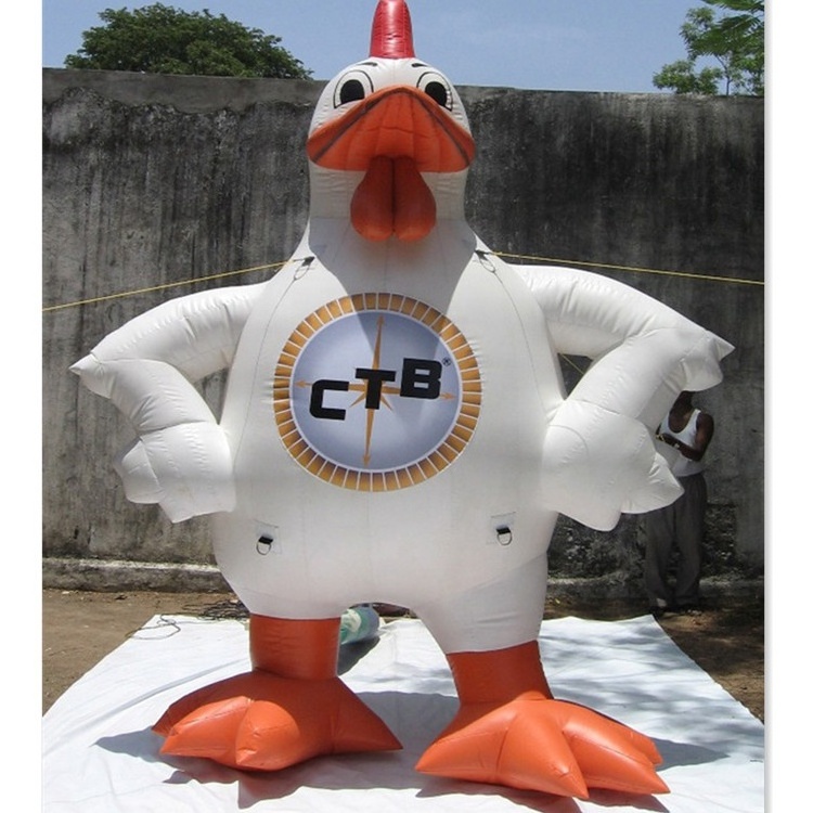 High quality giant customized inflatable chicken for promotion events