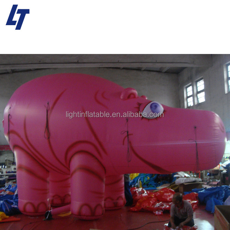 High quality led light large customize giant golden Christmas decoration inflatable pig