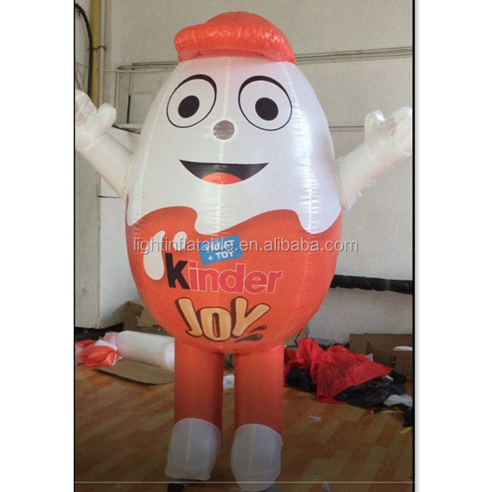 2m Funny Inflatable Animal Costume Customized Walking Egg Costume Inflatable Model