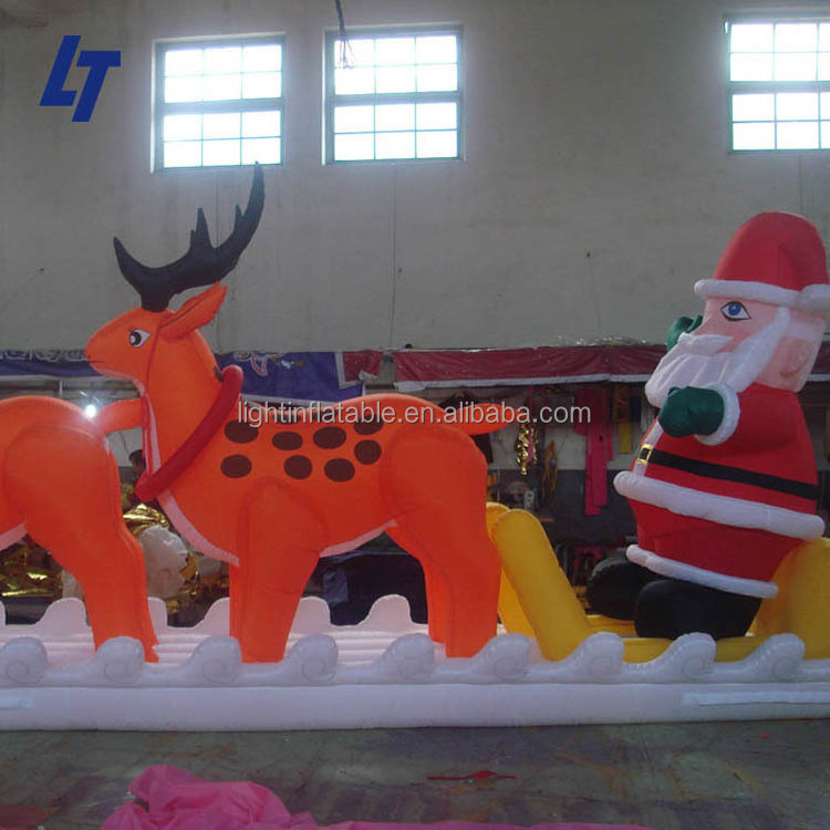 High quality led light giant customized stable inflatable reindeer costume