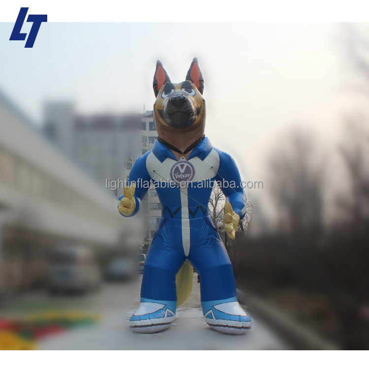 High quality giant led light sexy inflatable wolf mascot costume for advertising