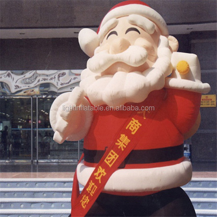 Light Customized Santa inflatable Outdoor inflatable decoration Blow up Claus balloon H767