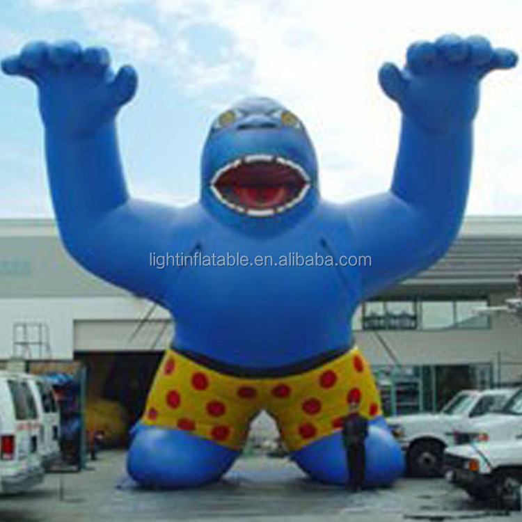 Customized giant decoration inflatable gorilla costume for advertising