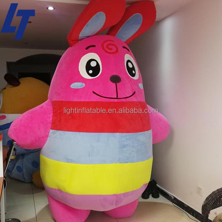 High quality led light big customized cartoon flying giant inflatable bumble bee