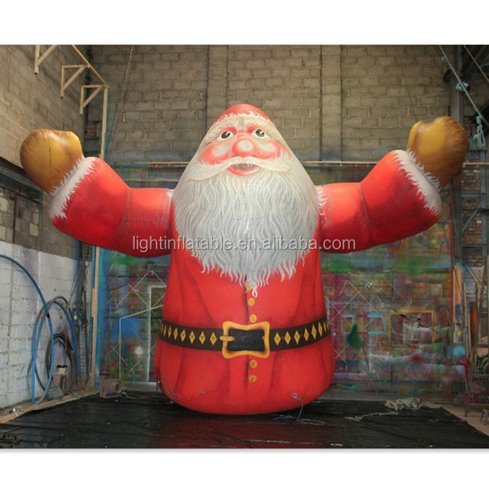 Light Customized Santa inflatable Outdoor inflatable decoration Blow up Claus balloon H767