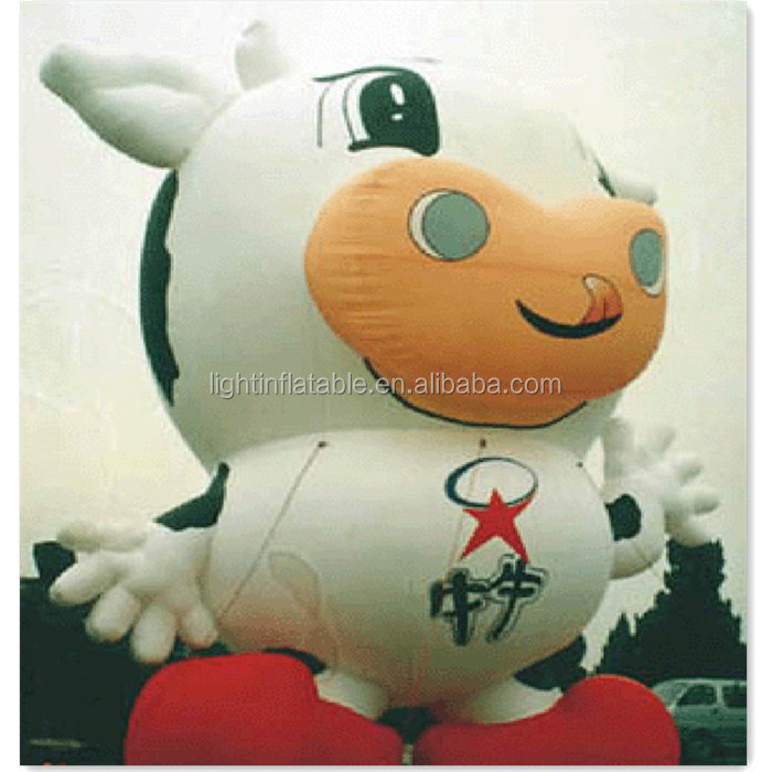 Light Attractive dairy cattle cartoon Giant inflatable adornment Inflatable advertising H518