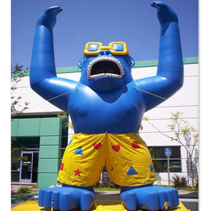 Customized giant decoration inflatable gorilla costume for advertising