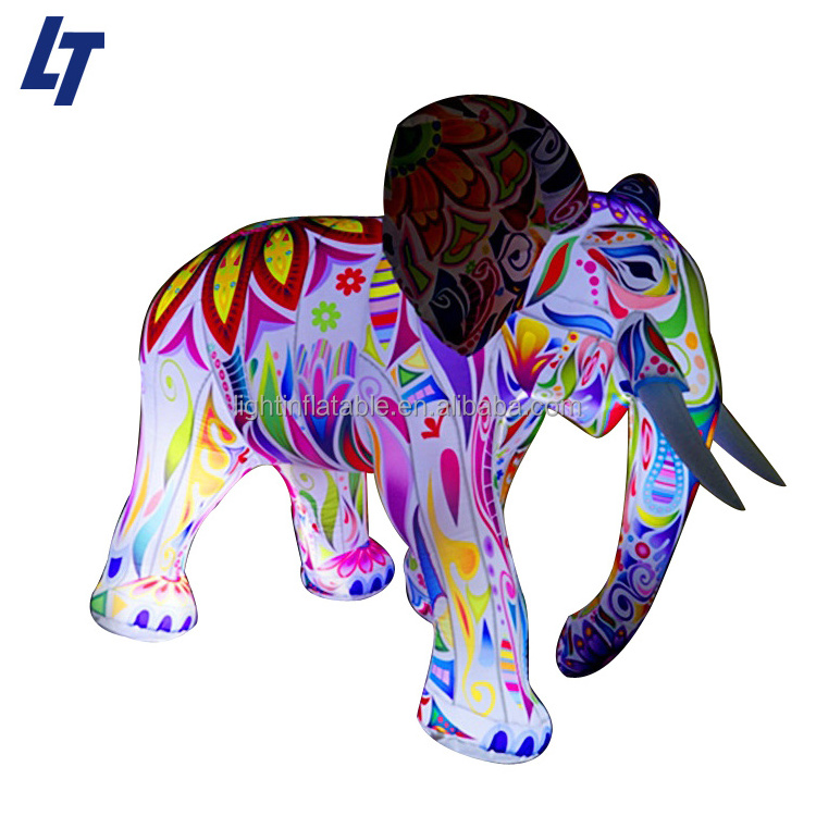 Light Giant advertising inflatable animal elephant Festival inflatable elephant with led lighting H256